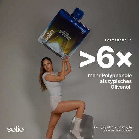 Solio — High-polyphenol olive oil from Apulia (954 mg/kg)